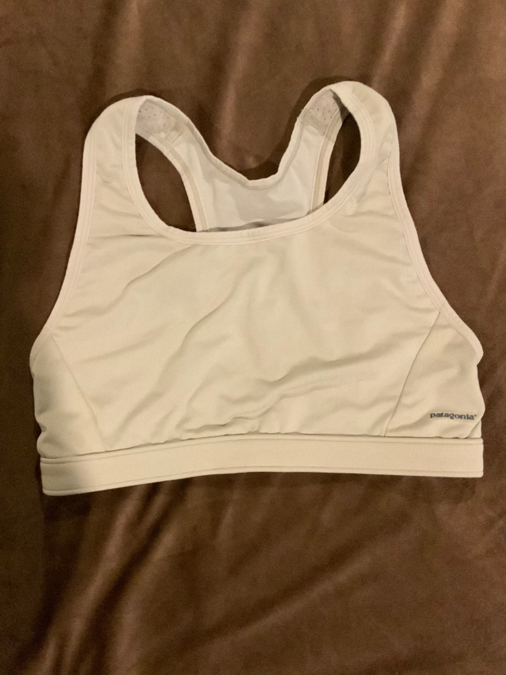 Patagonia Tan M Sports Bra Never worn Sporty Athletic Gym Workout Active Golf